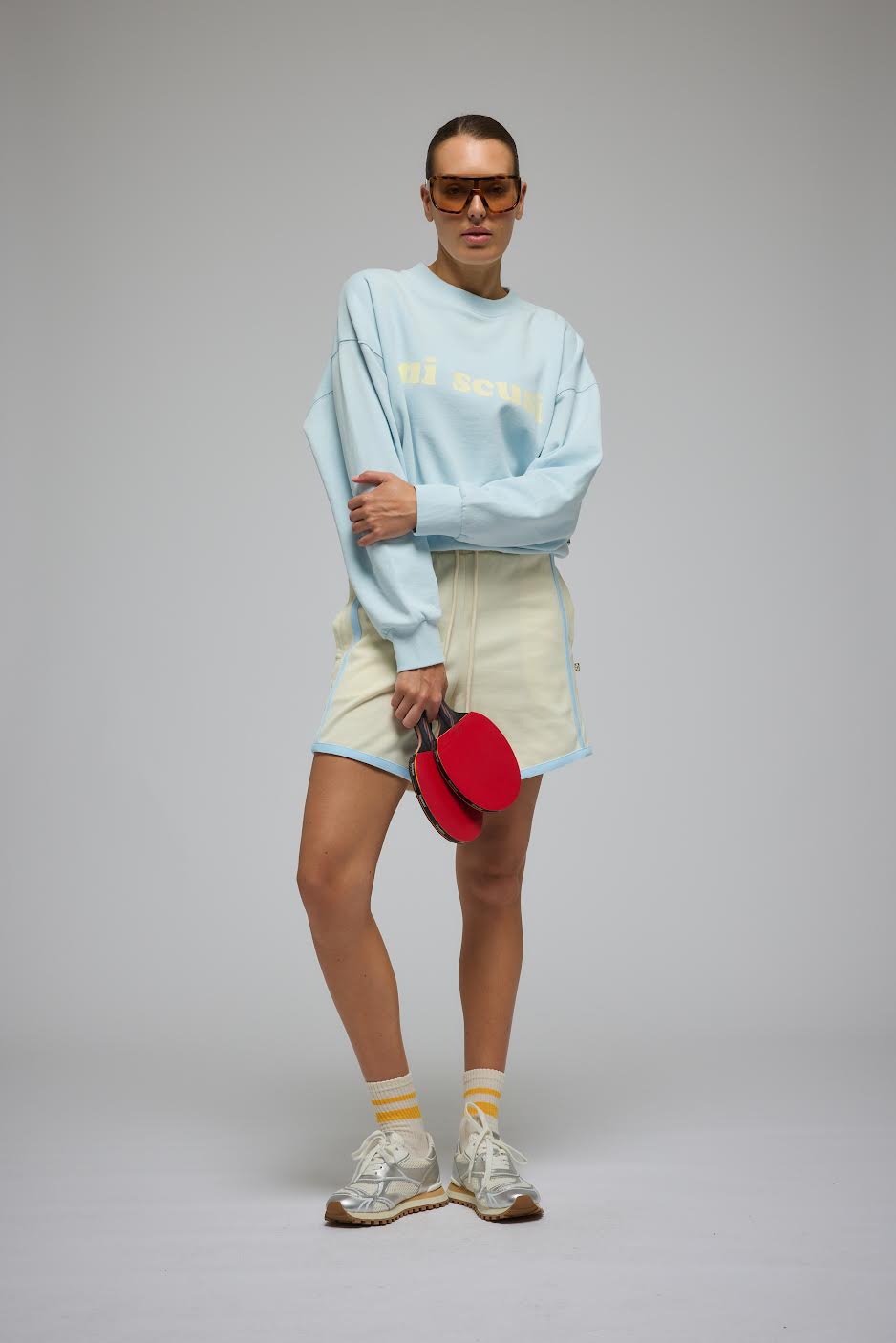 Mi Scusi Sweatshirt - Washed Glacier