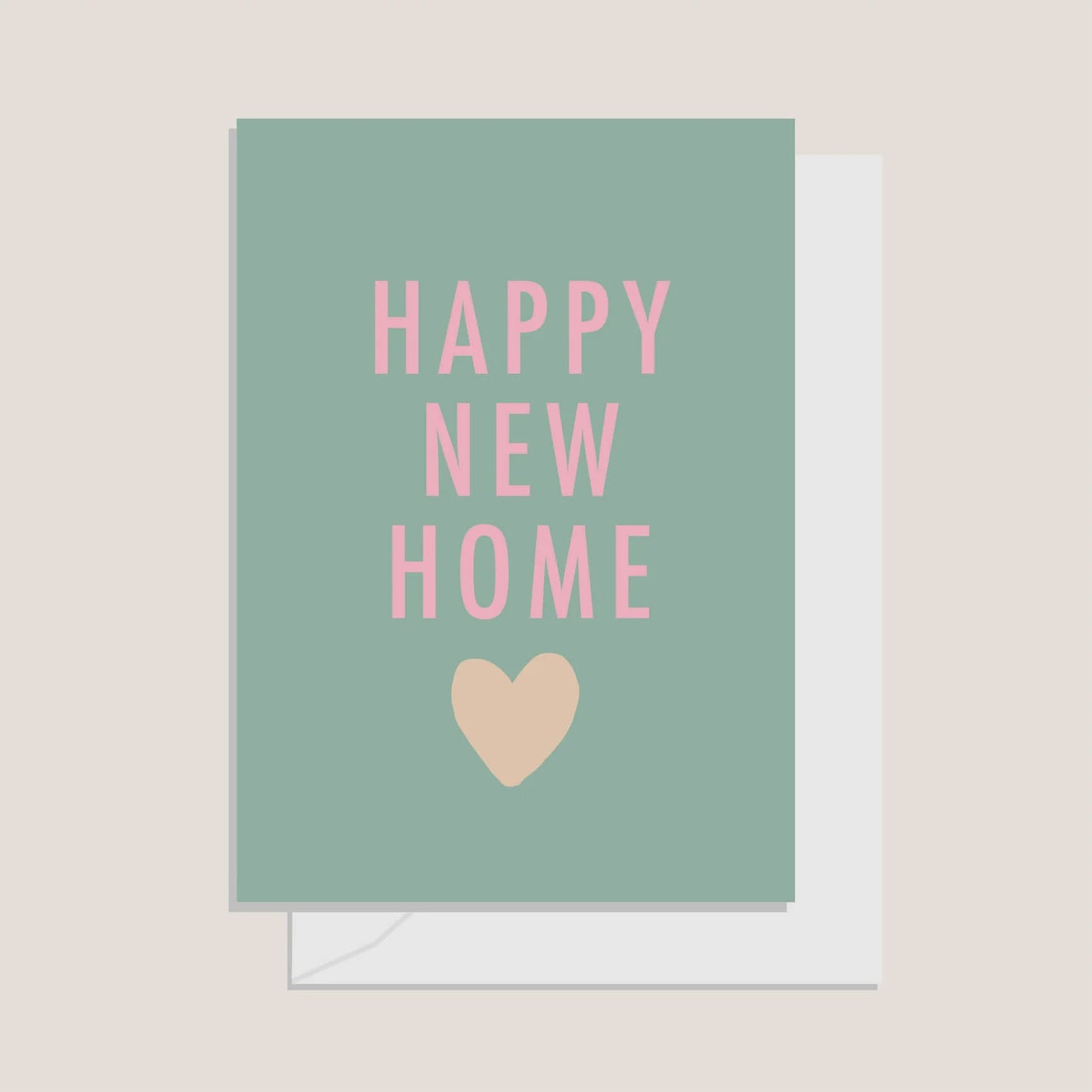 Greetings Card- New Home Sage