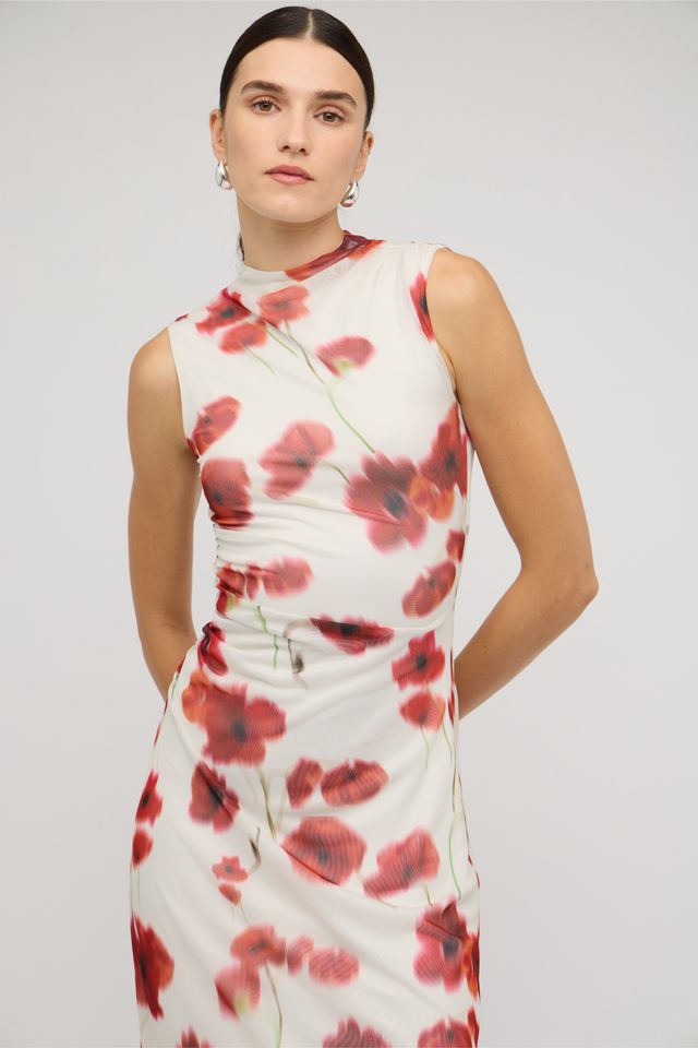 Lumi Mesh Midi Dress
