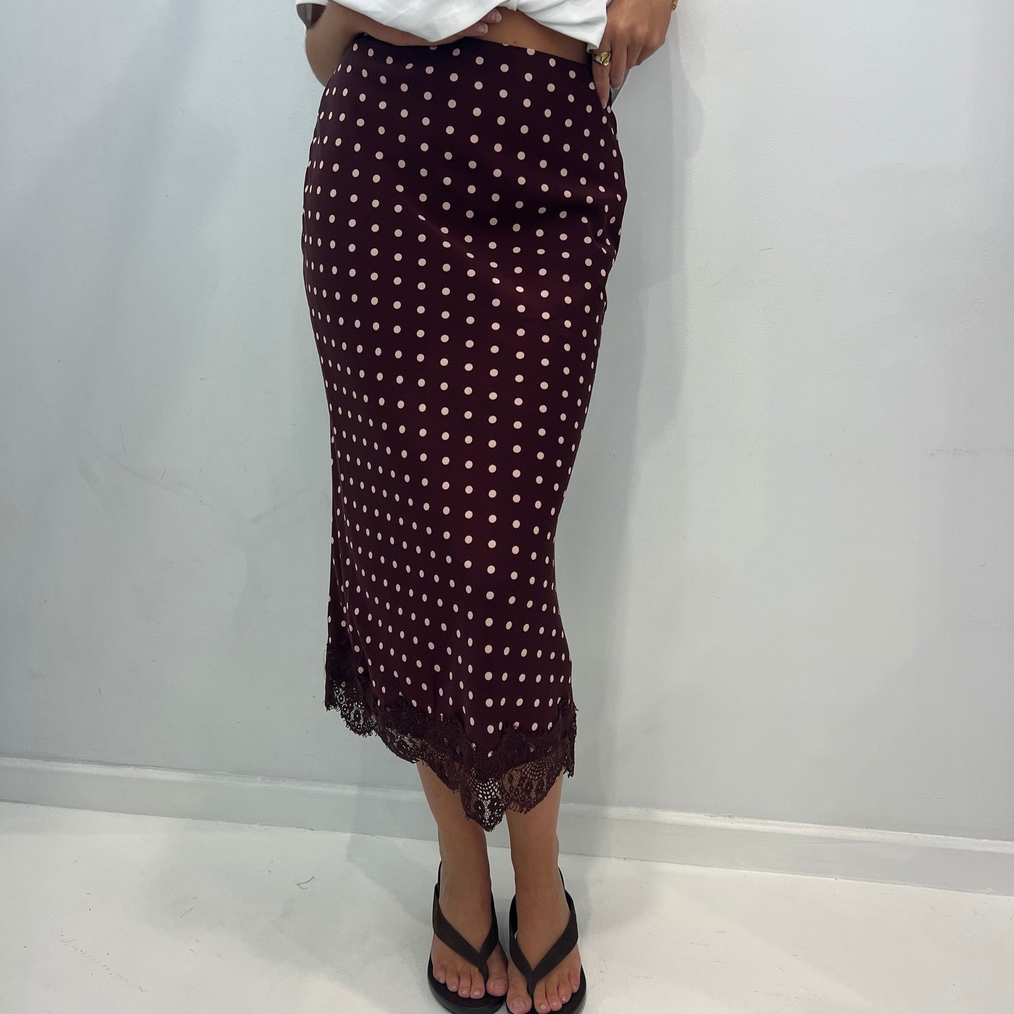 Mary Skirt - Burgundy/Pink