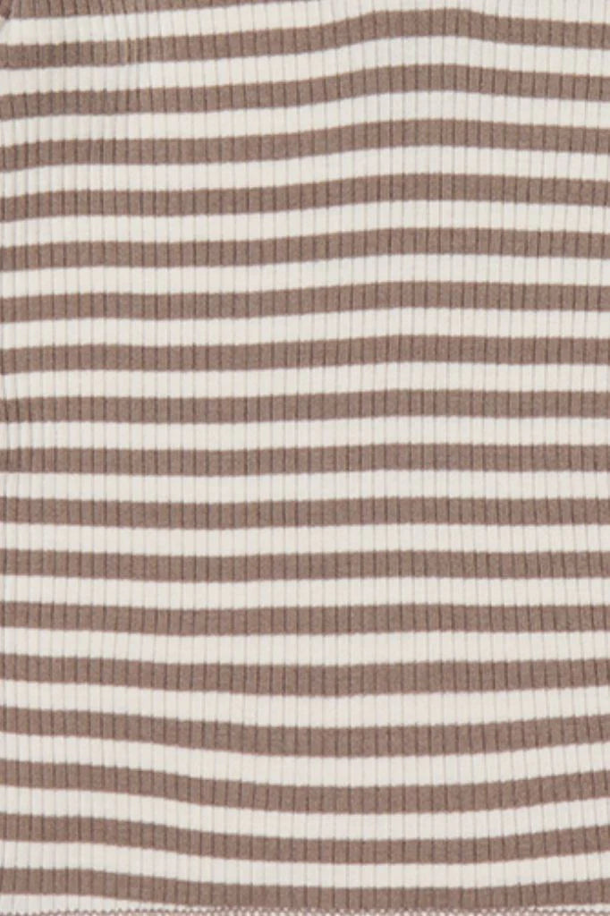 Organic Cotton Modal Gracelyn Onepiece - Narrow Stripe Tweed/Cloud