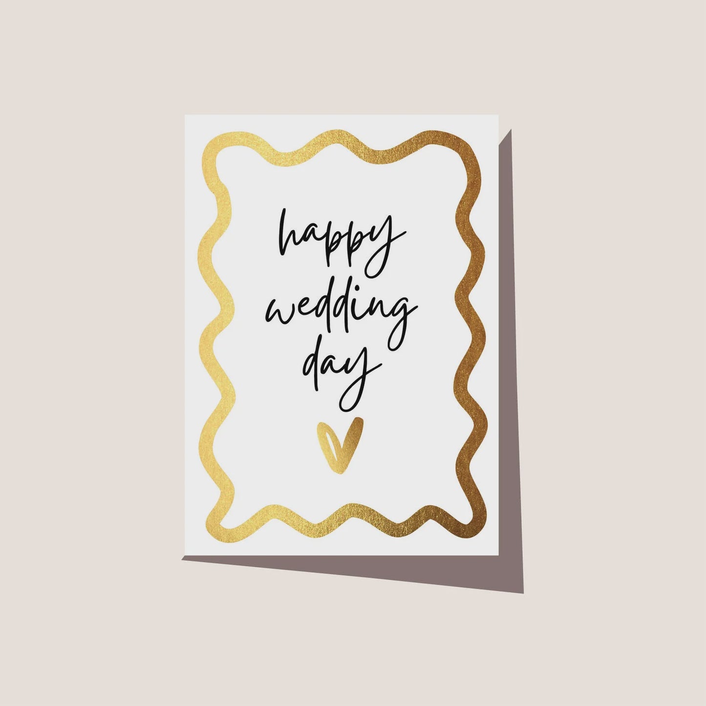 Greetings Card - Wavy Wedding Day