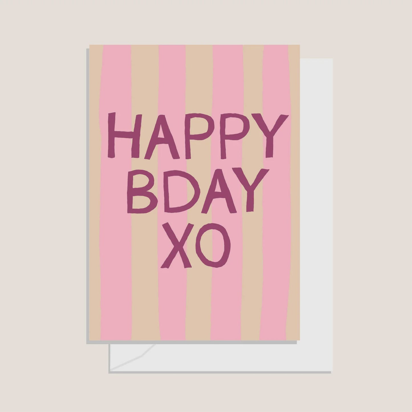 Greetings Card- Beach Club Bday Cherrytini