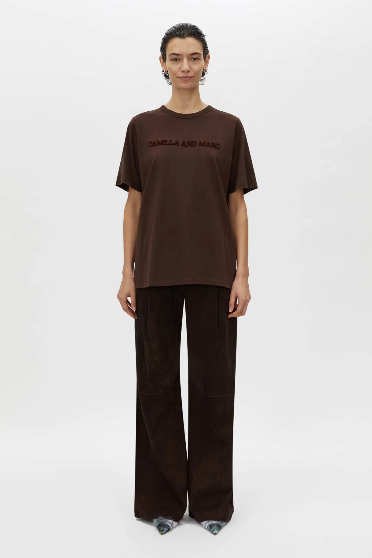 Tia Flocking Logo Tee