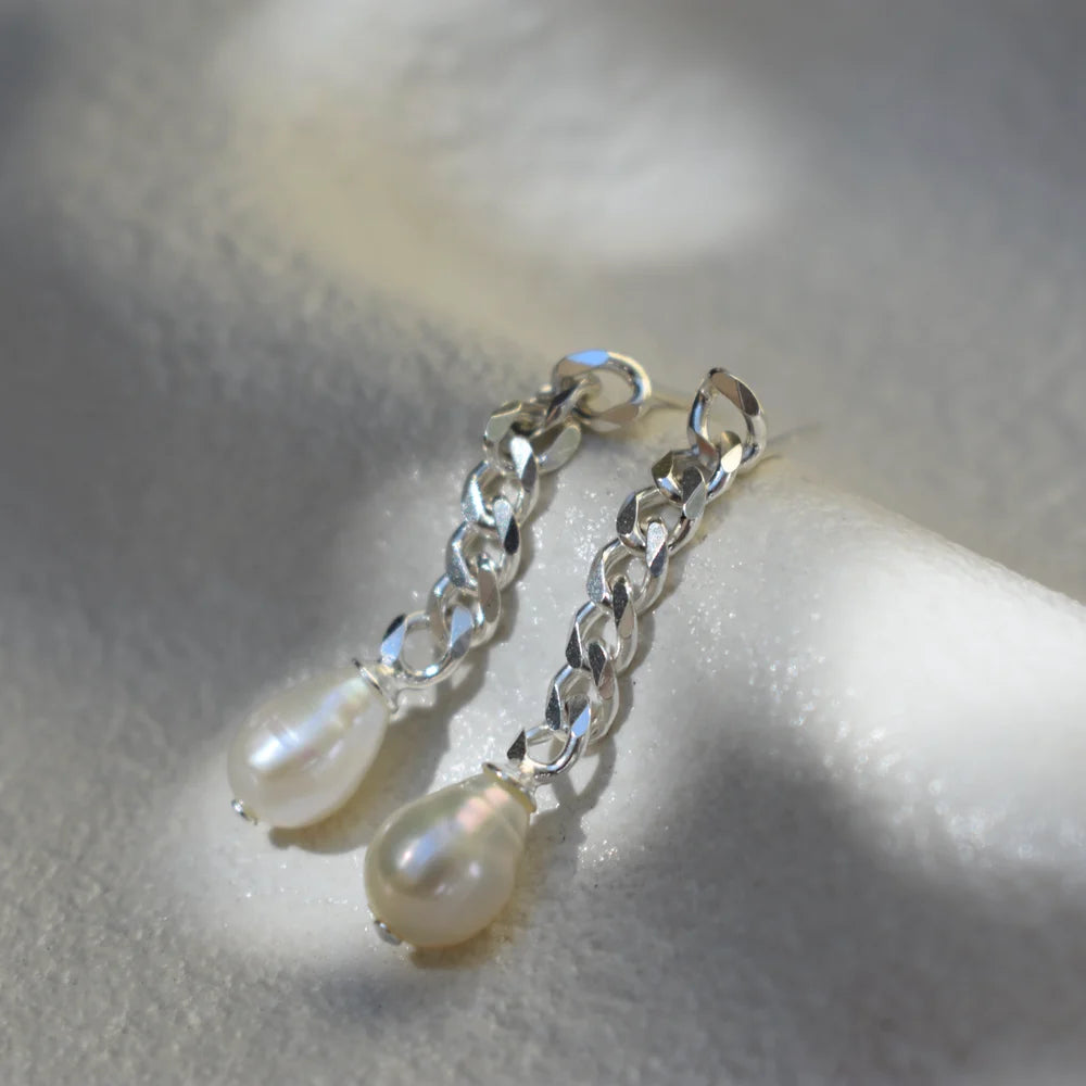 Link Earrings - Silver