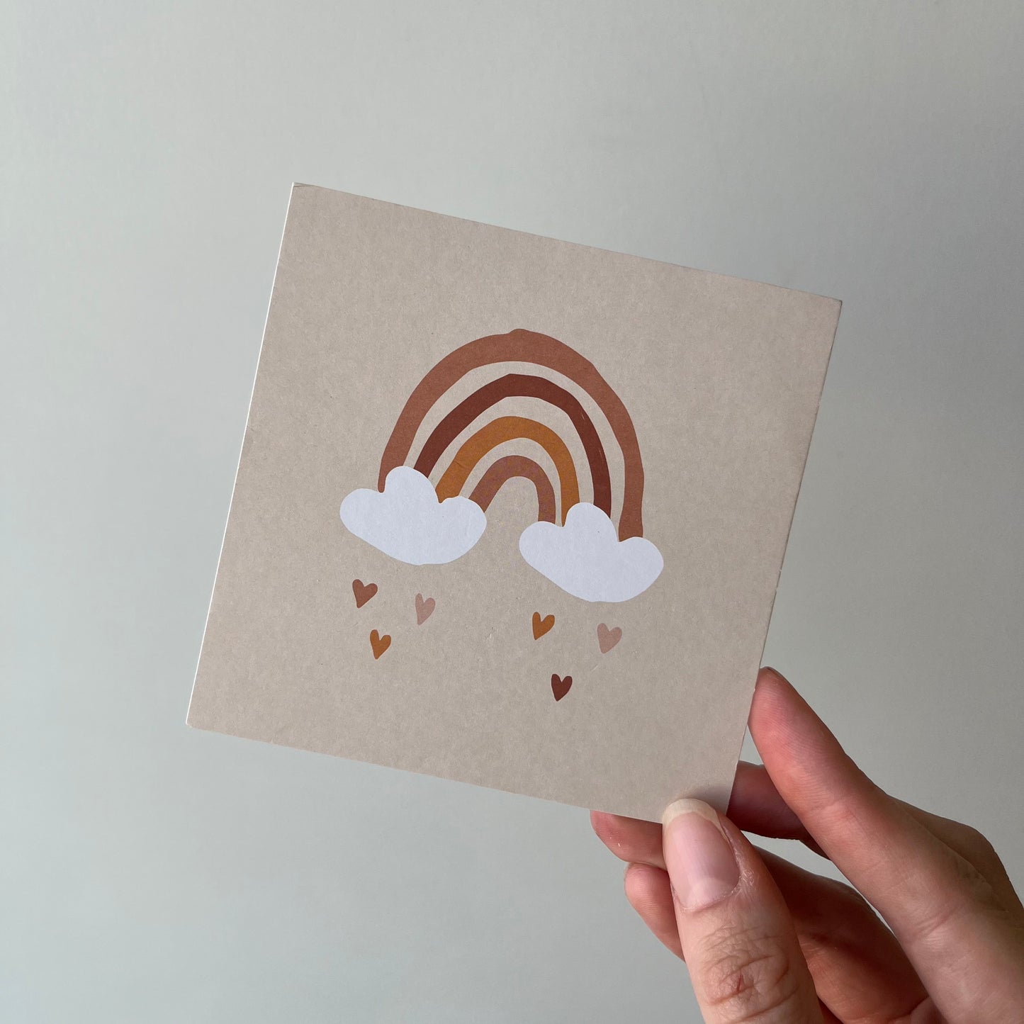 Rainbow Card - Cream