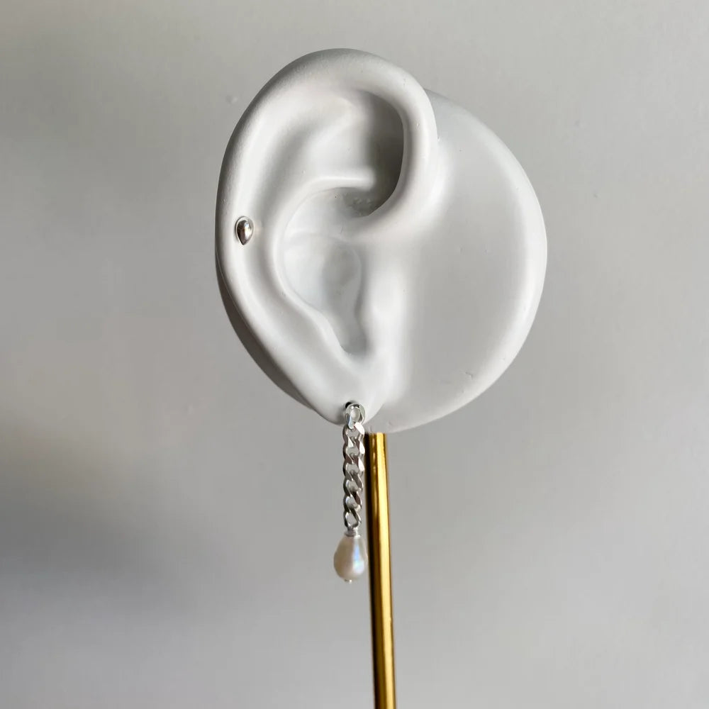 Link Earrings - Silver