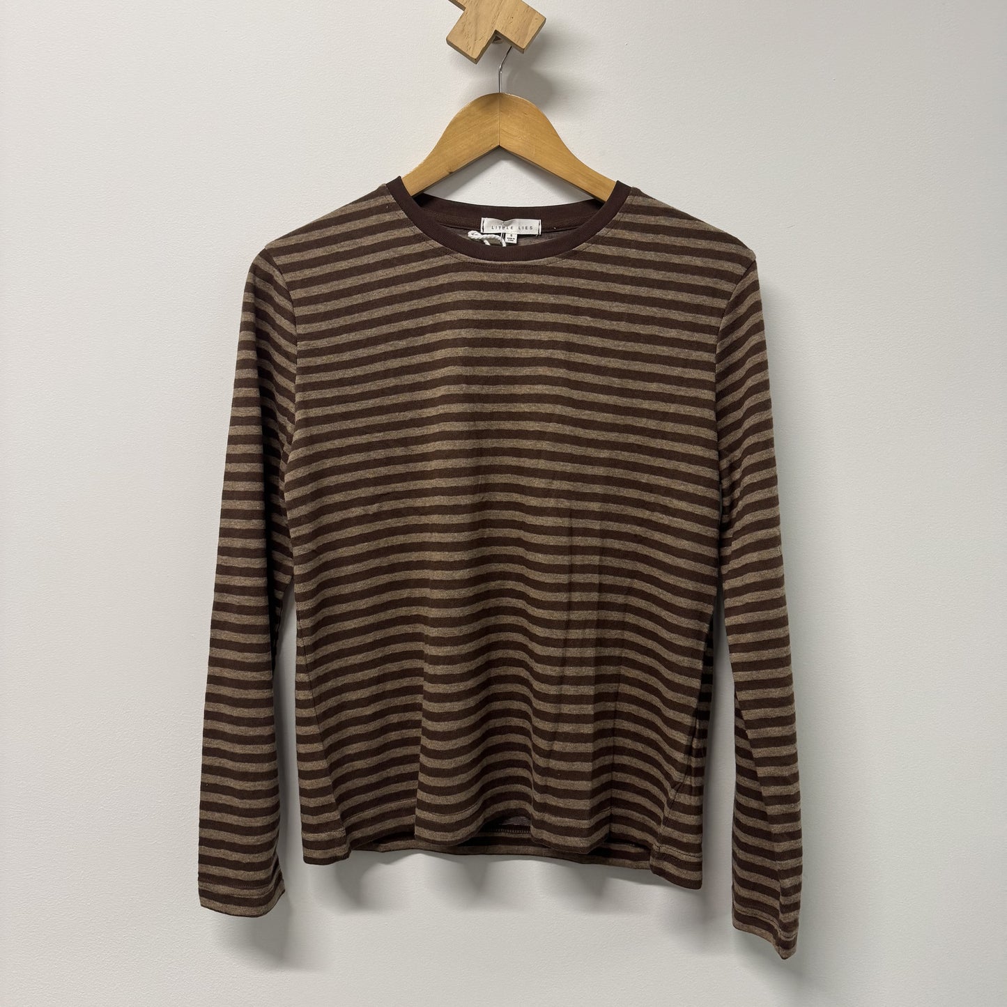 Athena Stripe LS Top - Chocolate