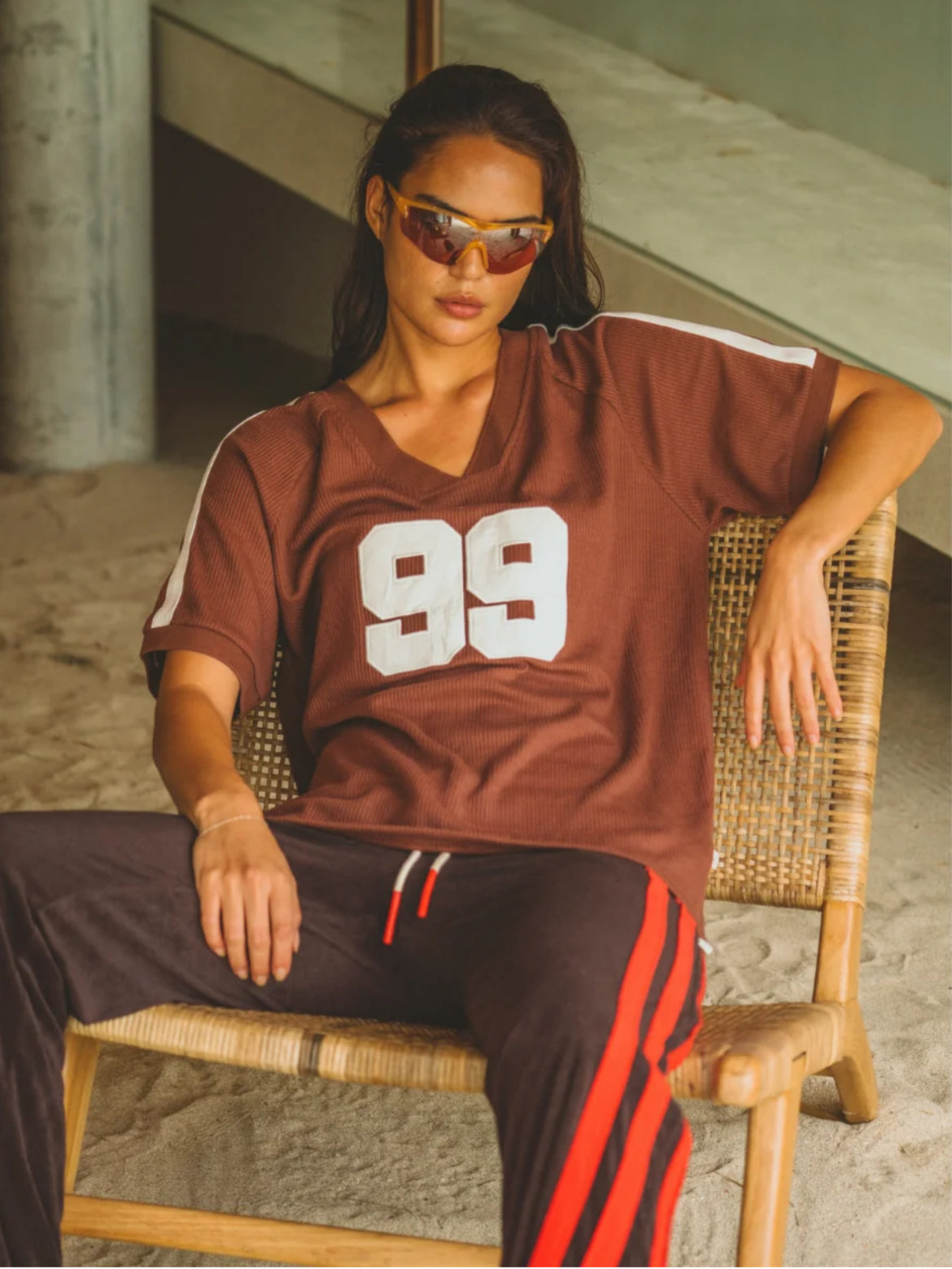 Chilli 99 Waffle Tee Mocha