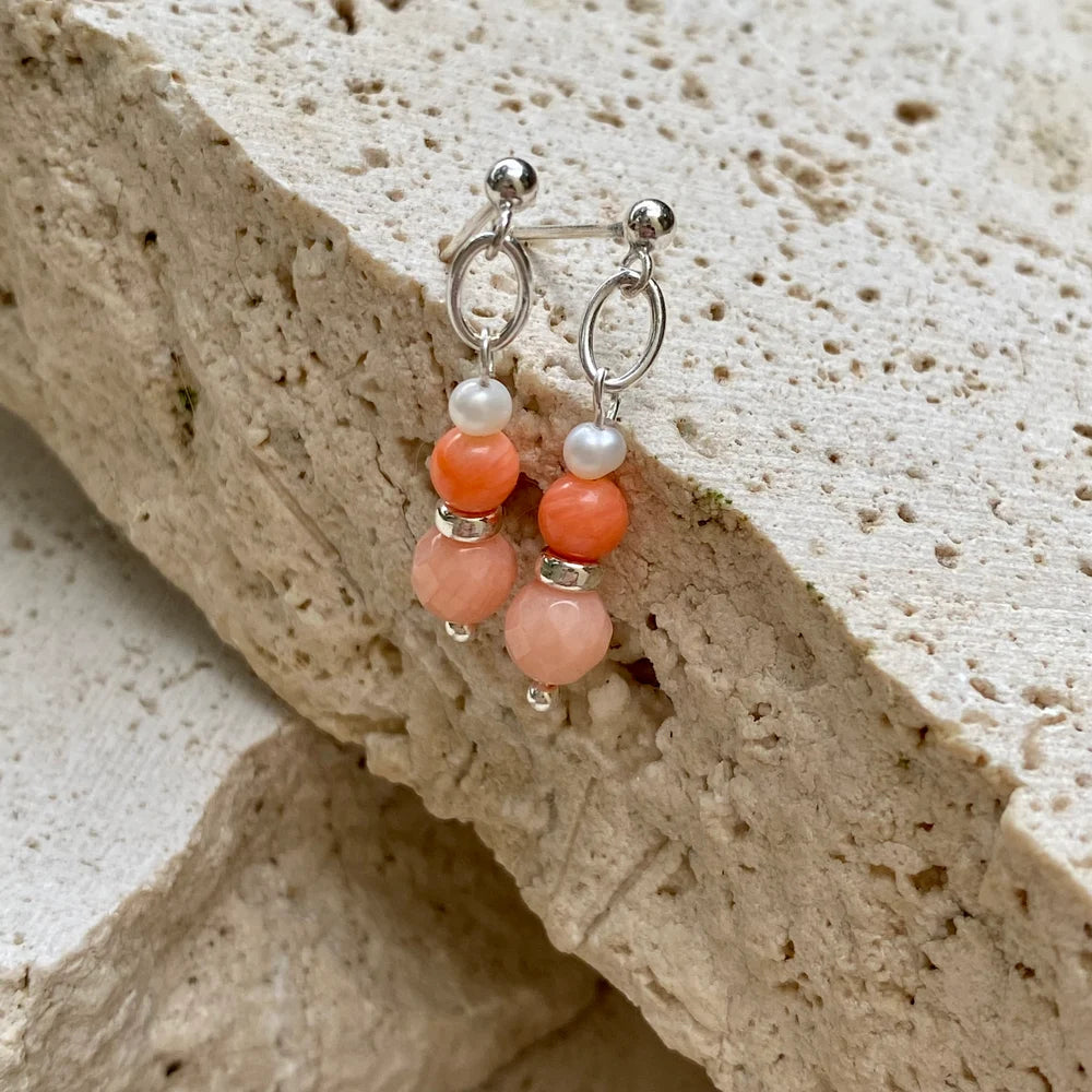 Spritz Earrings - Peach