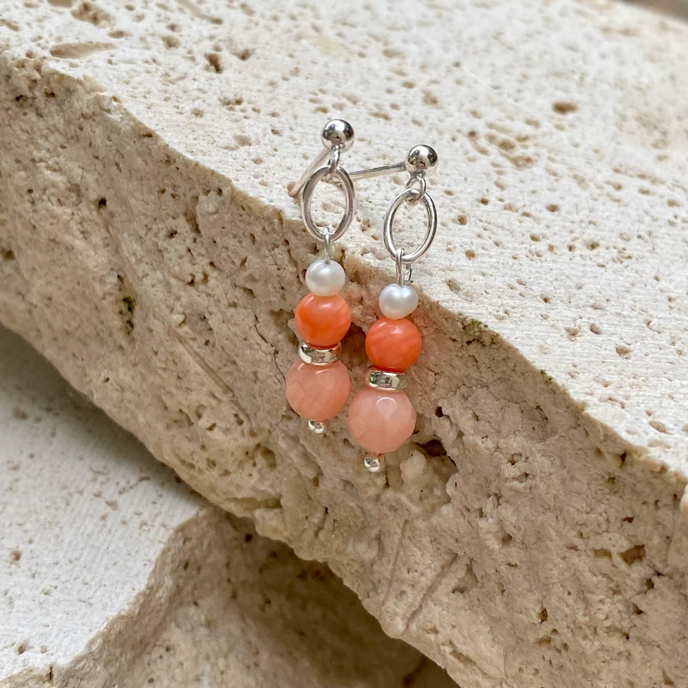 Spritz Earrings - Peach