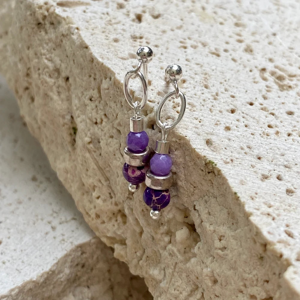 Spritz Earrings - Purple