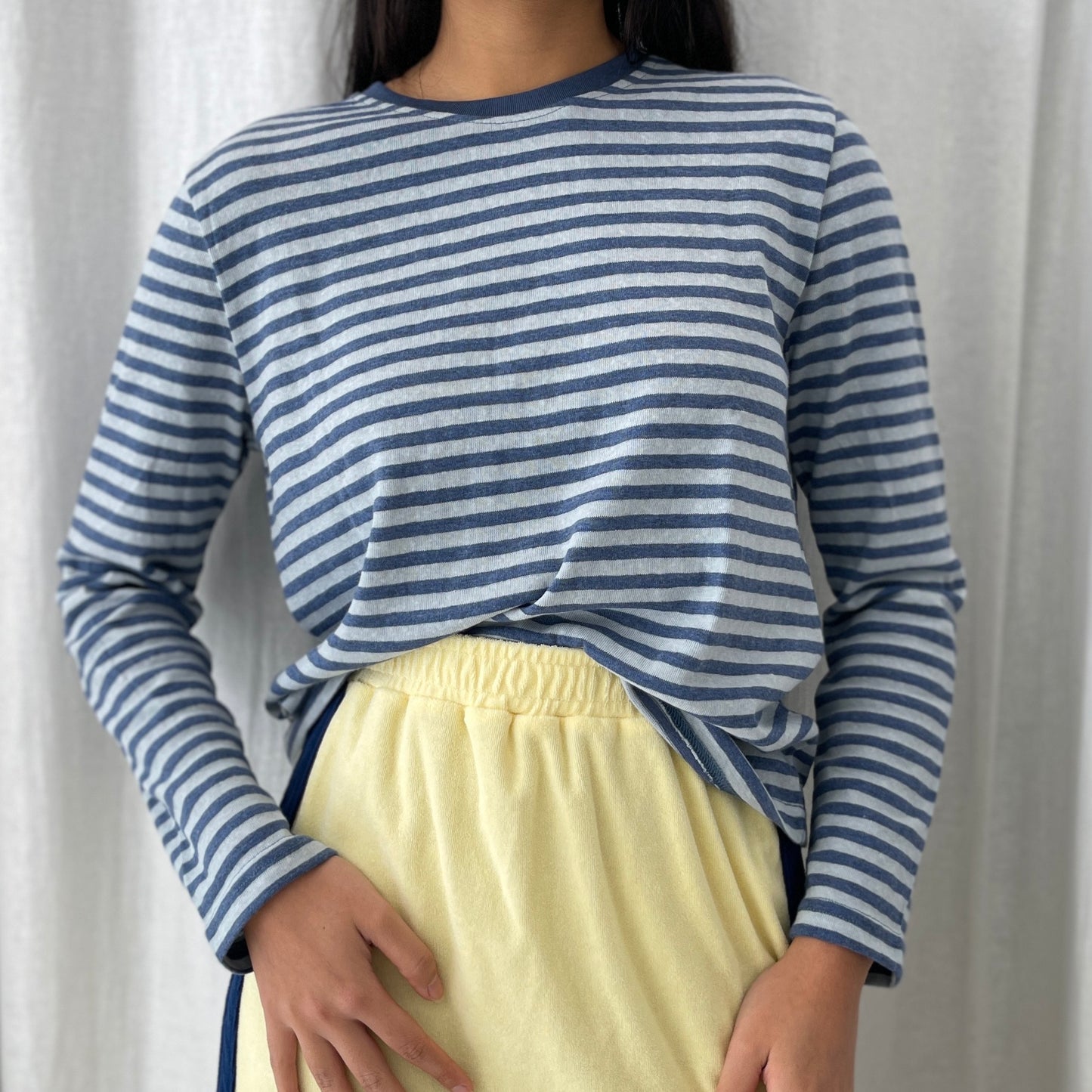 Athena Stripe LS Top - Blue