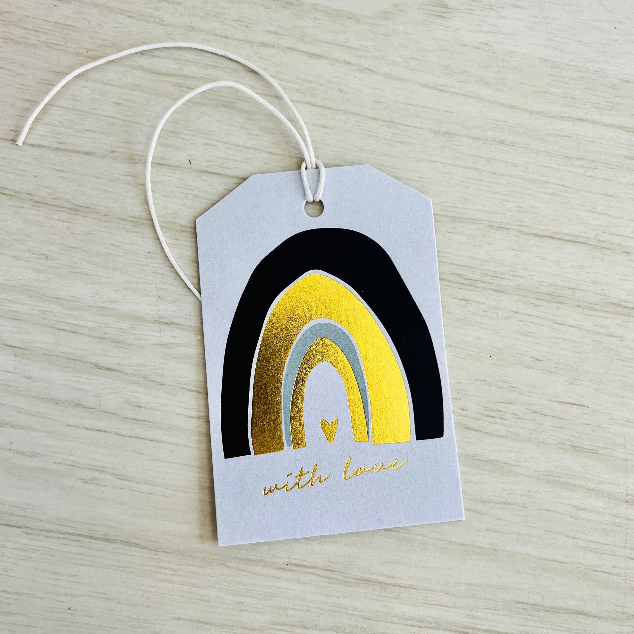 Gift Tag - Rainbow Blue