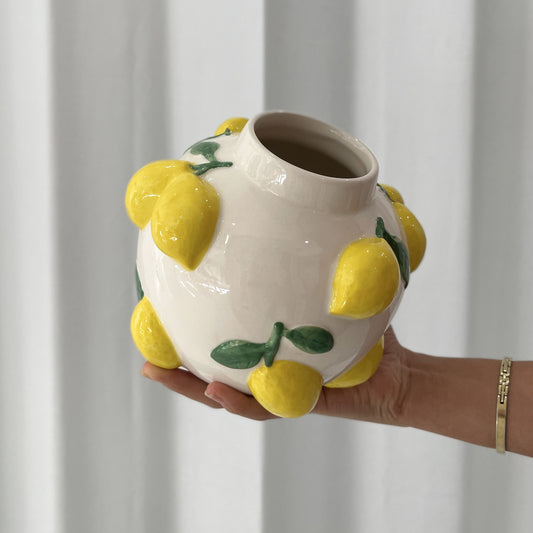 Tuscan Lemon Vase - CLICK & COLLECT ONLY