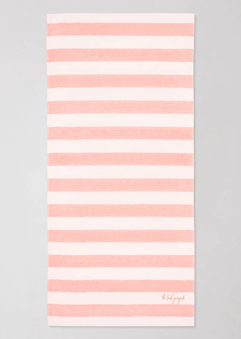 Sand-Free Cabana Towel - Coral Pink