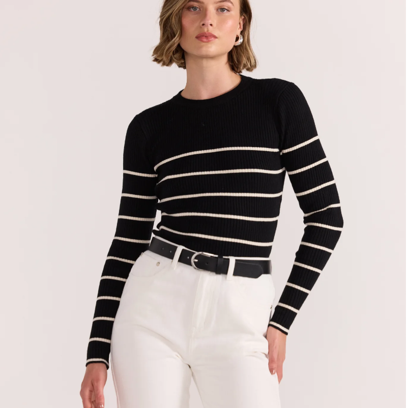 Freya Stripe Knit Top