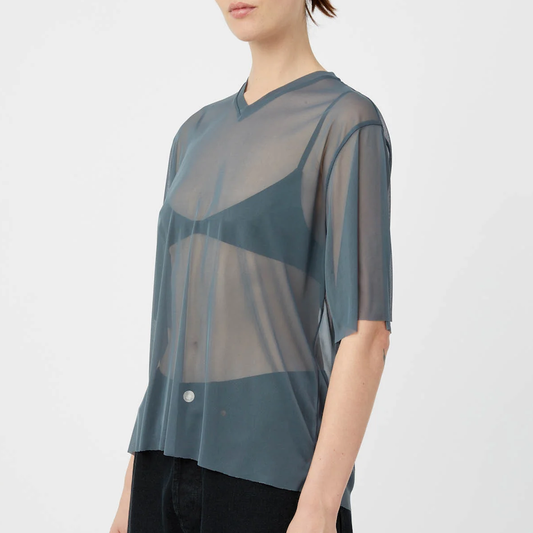 Enigma V Neck Sheer Tee
