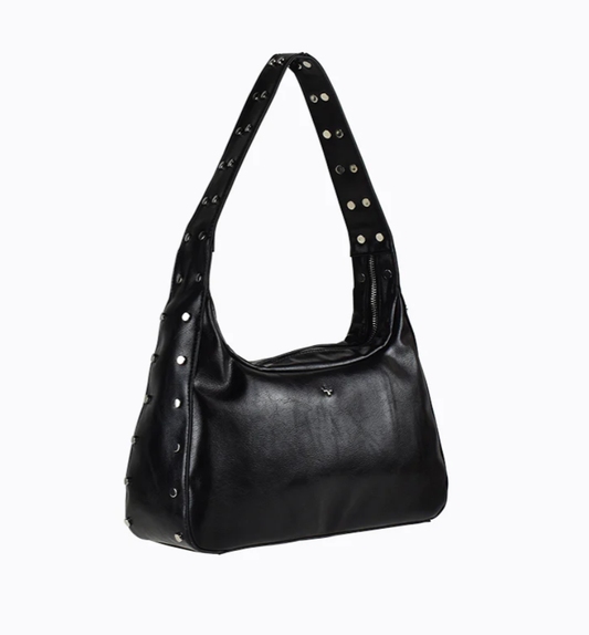 Soho Studded Shoulder Bag - Black