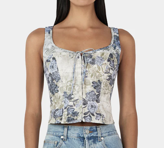 Honey Corset Top - Botanic Denim