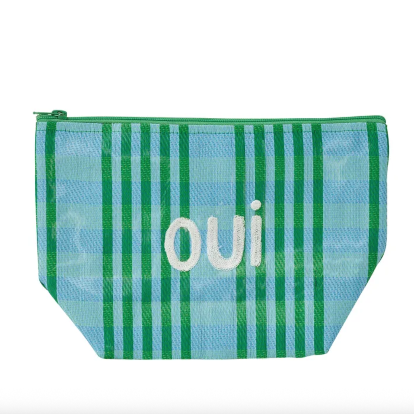 Oui Recycled Pouch - Blue/Green