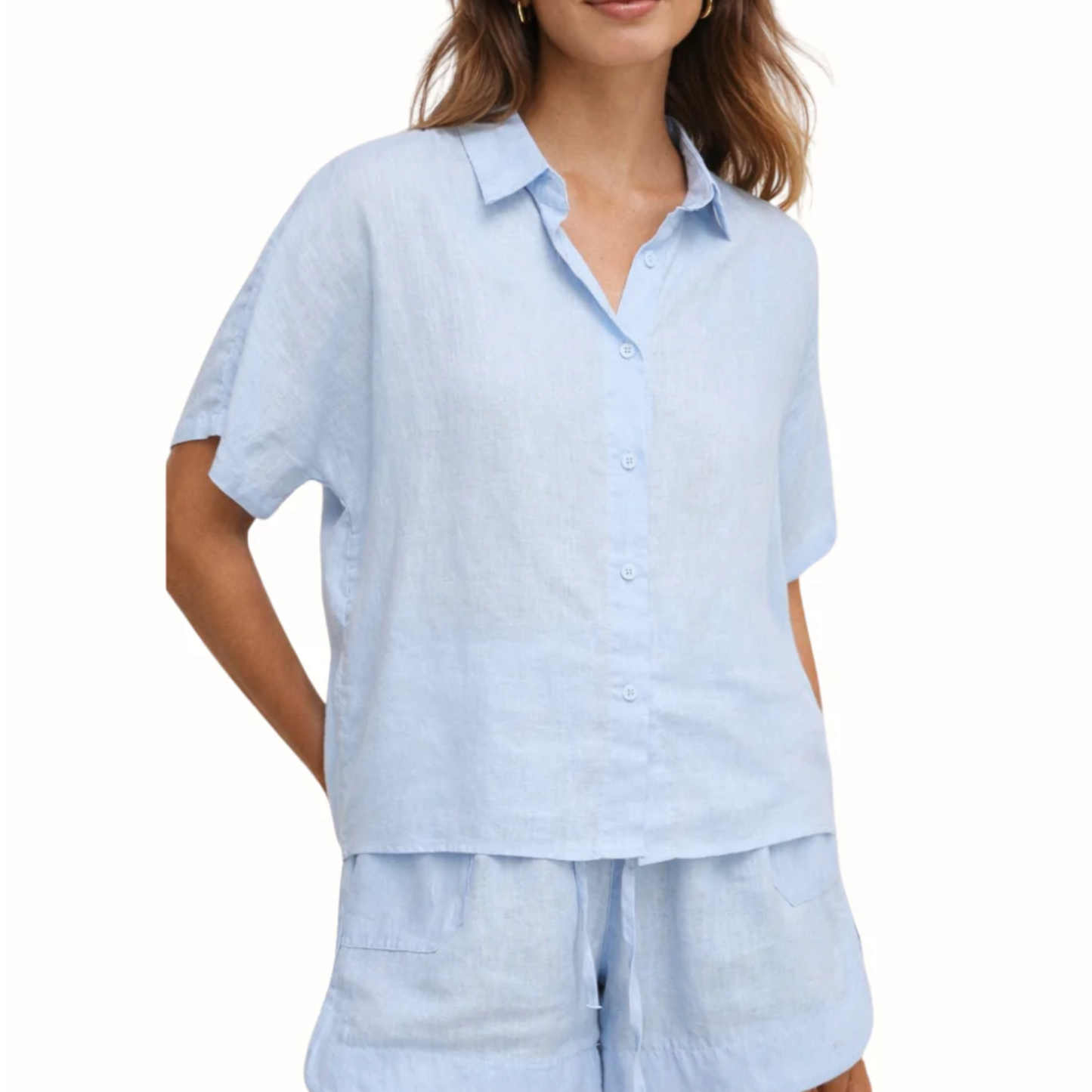 Bronte Shirt - Baby Blue