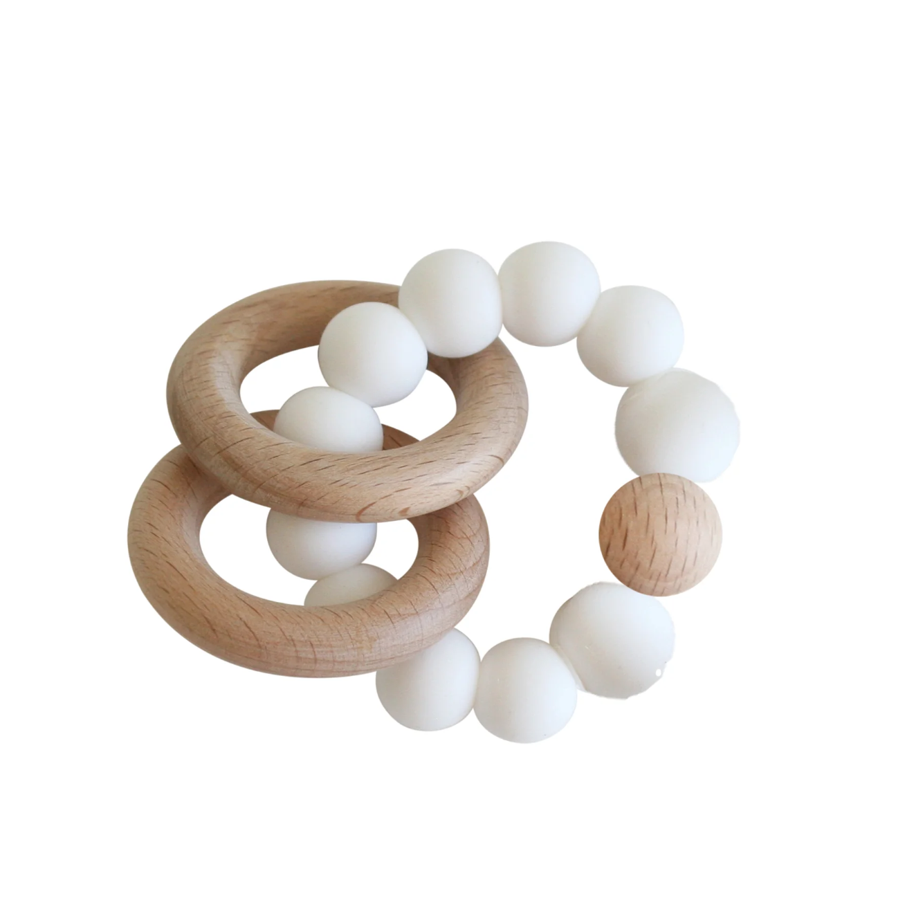 Beechwood Teether Ring - Milk