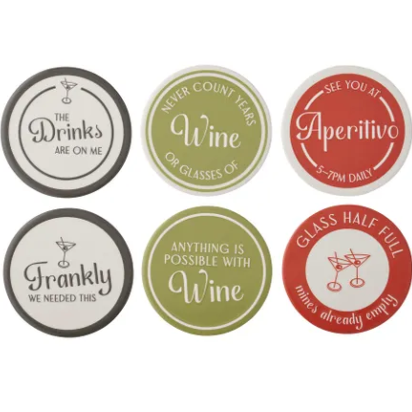 Social Ceramic Coasters - CLICK & COLLECT ONLY