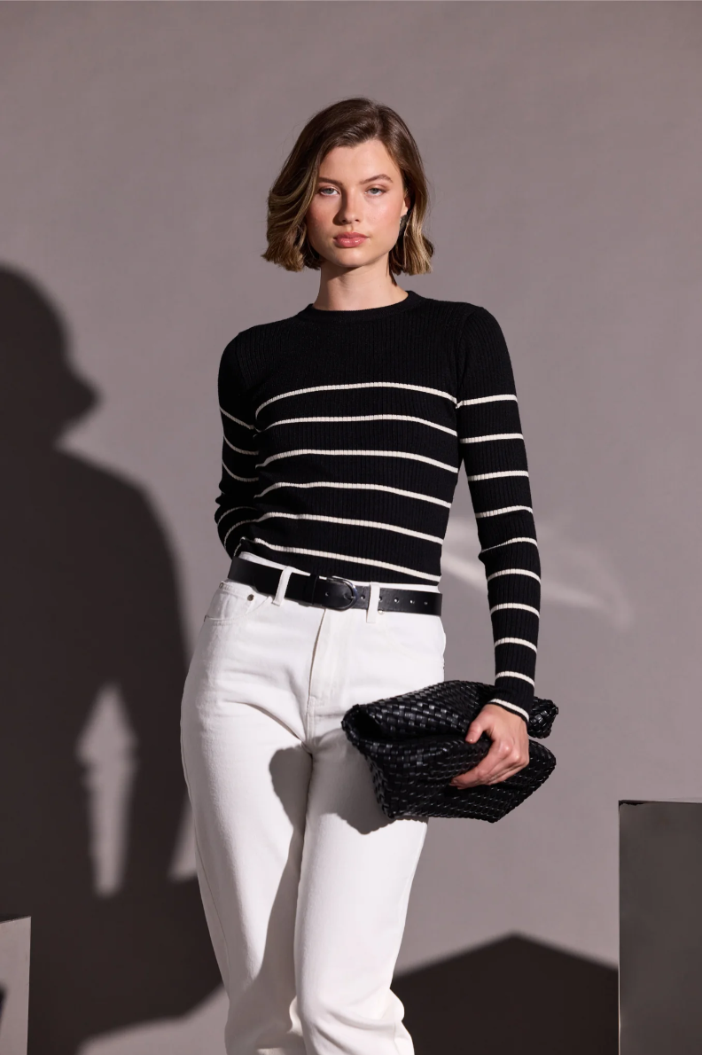 Freya Stripe Knit Top
