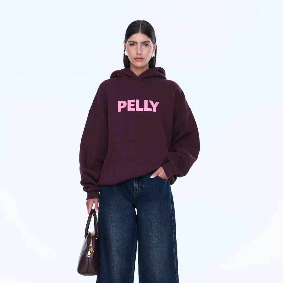 Cassie Oversized Hoodie - Deep Cherry