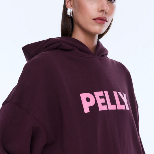 Cassie Oversized Hoodie - Deep Cherry