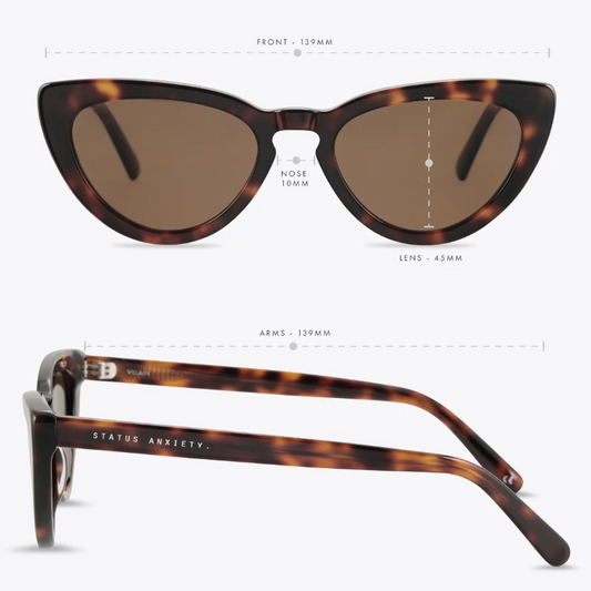 Villain Sunglasses - Brown Tort