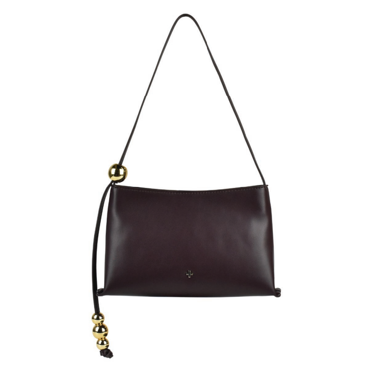 Bauble Shoulder Bag - Chocolate/Gold