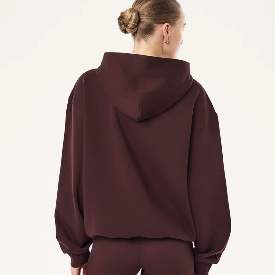 Tidal zip thru hoodie in dark plum