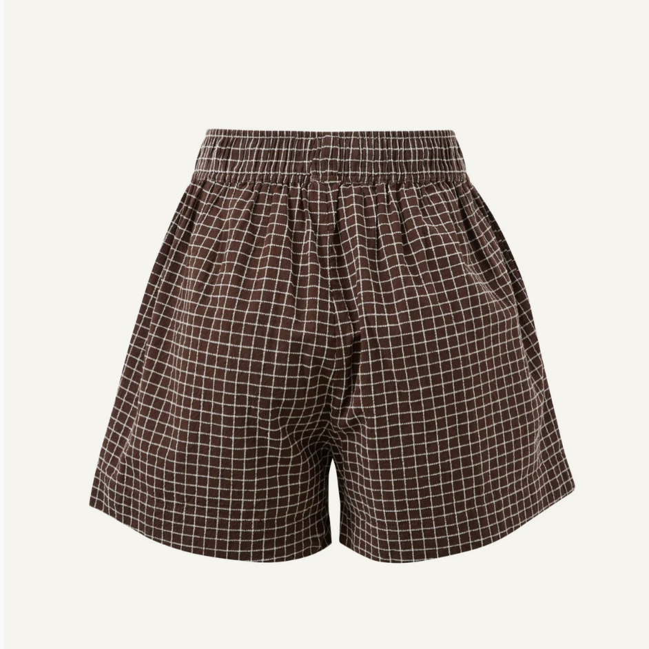Mila Shorts - Choc Check