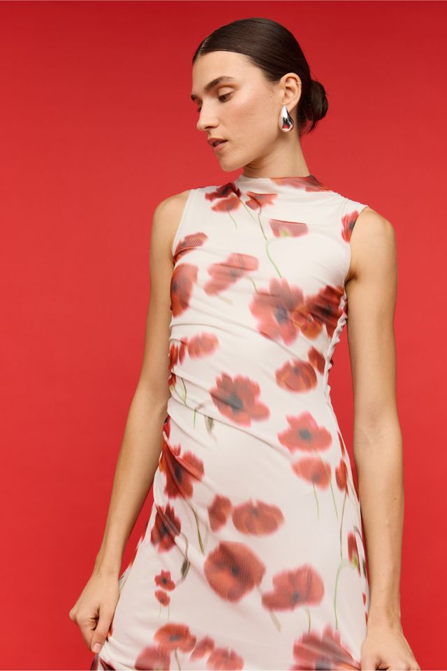 Lumi Mesh Midi Dress