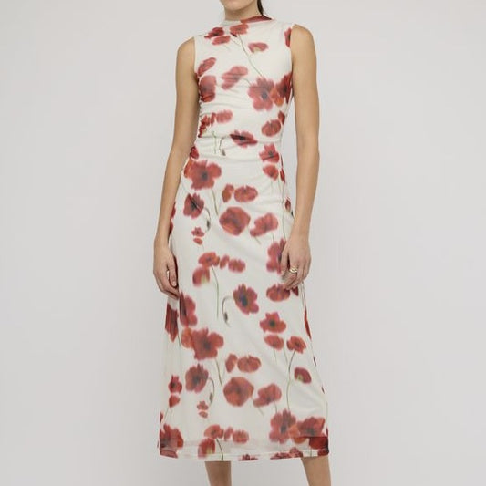 Lumi Mesh Midi Dress