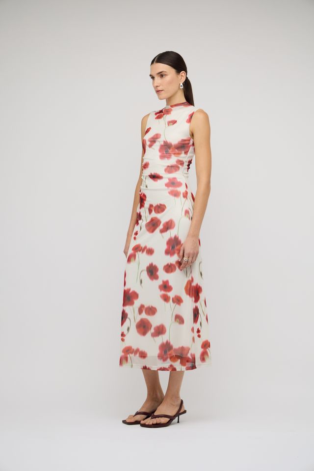 Lumi Mesh Midi Dress