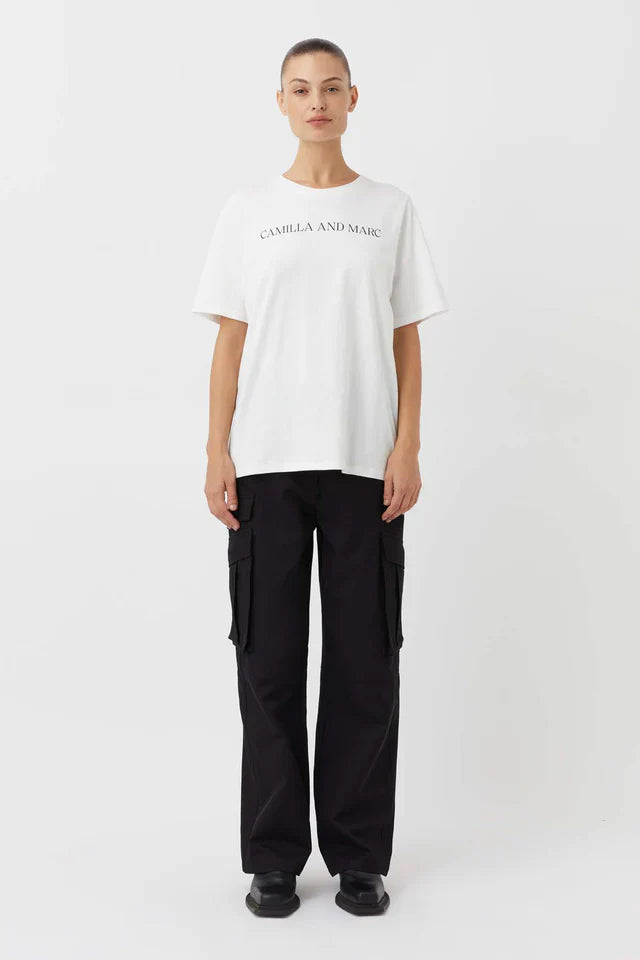 Asher Tee - White/Black