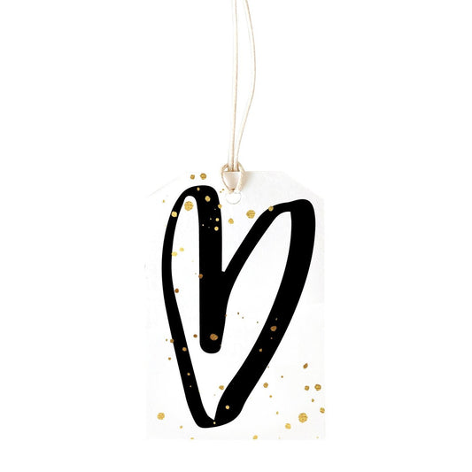 Gift Tag - Black Heart