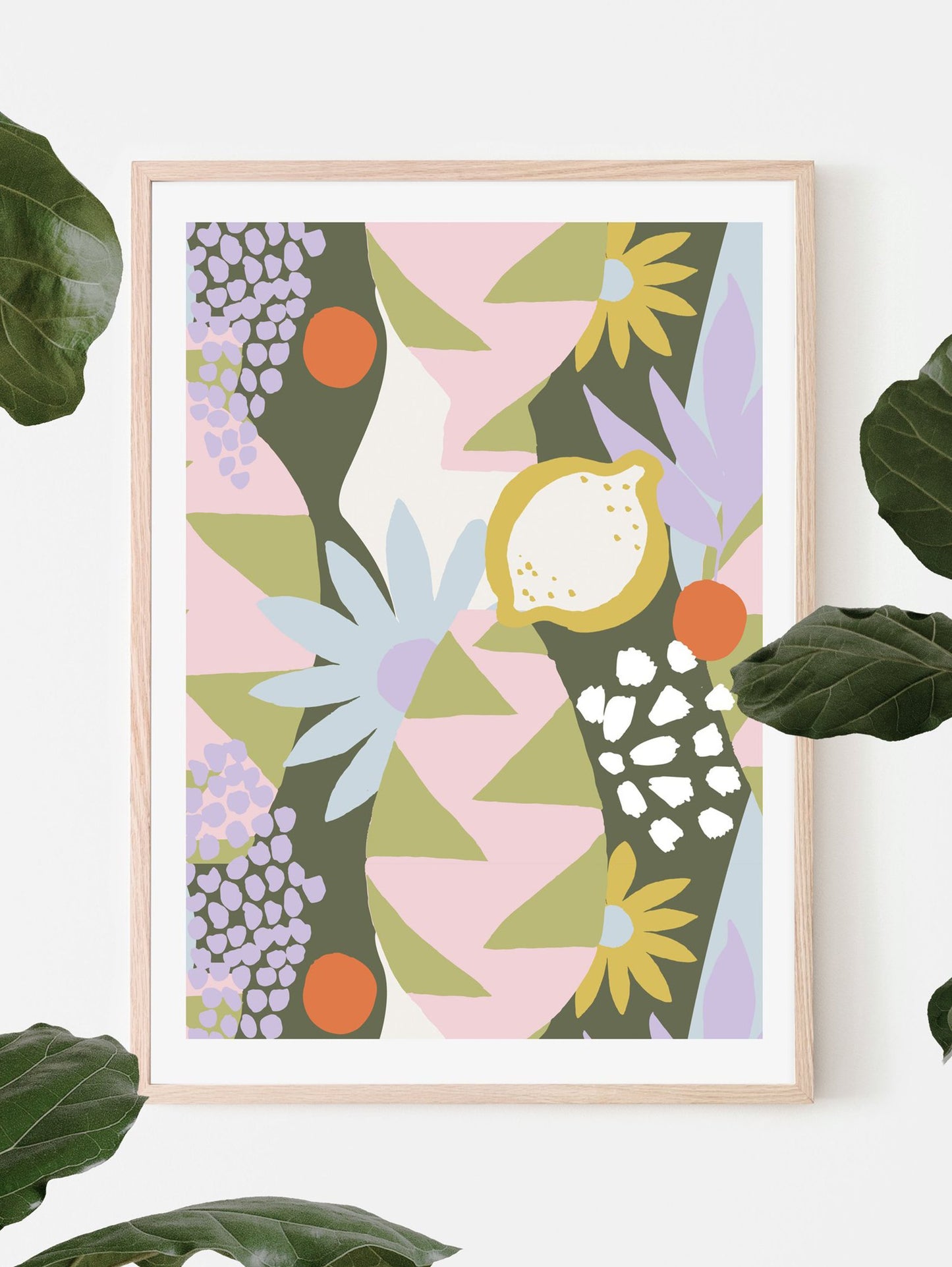 Tropica Art Print - Khaki