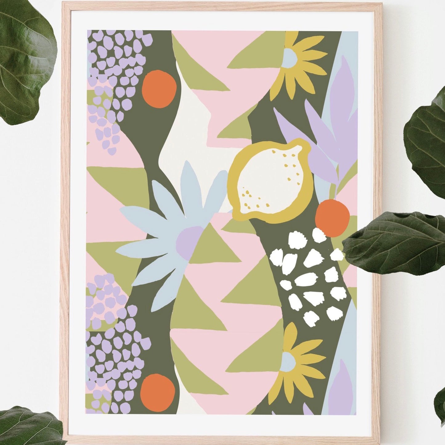 Tropica Art Print - Khaki