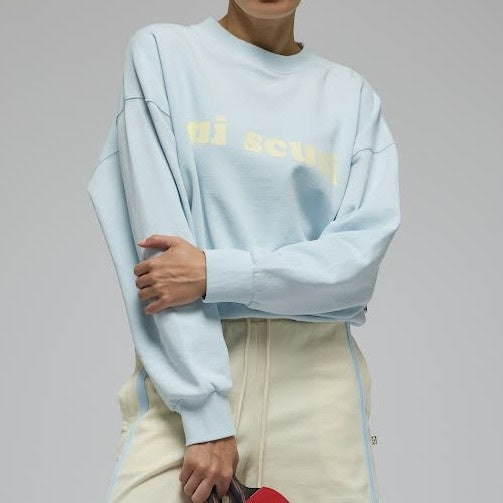 Mi Scusi Sweatshirt - Washed Glacier