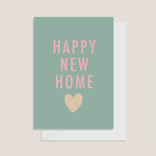 Greetings Card- New Home Sage