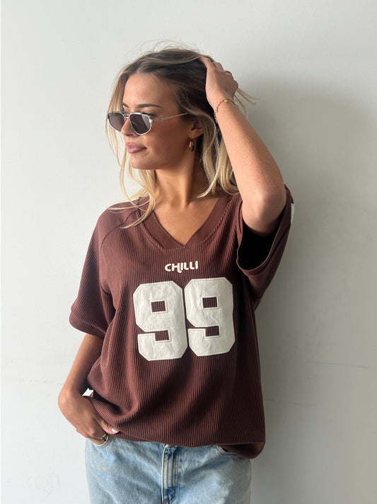 Chilli 99 Waffle Tee Mocha