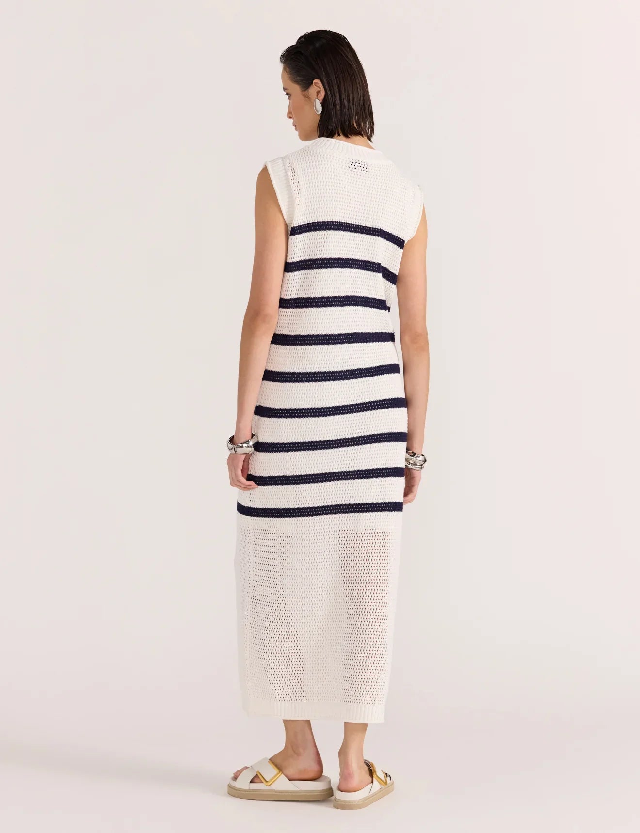 Veda Stripe Knit Midi Dress