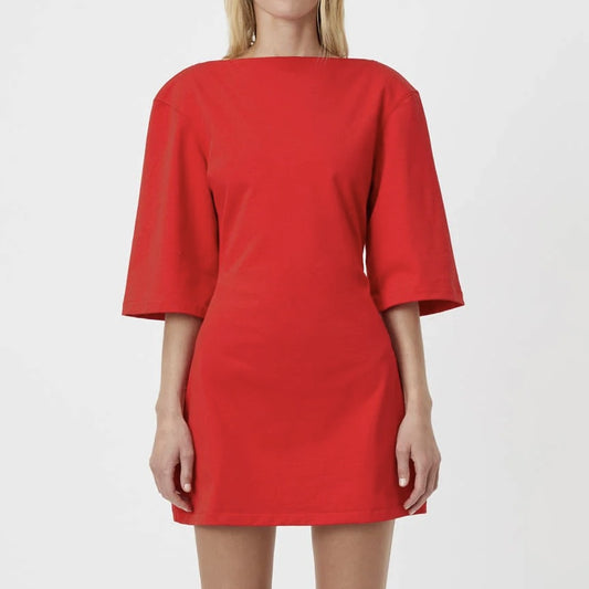 Twyla Tee Dress - Poppy Red