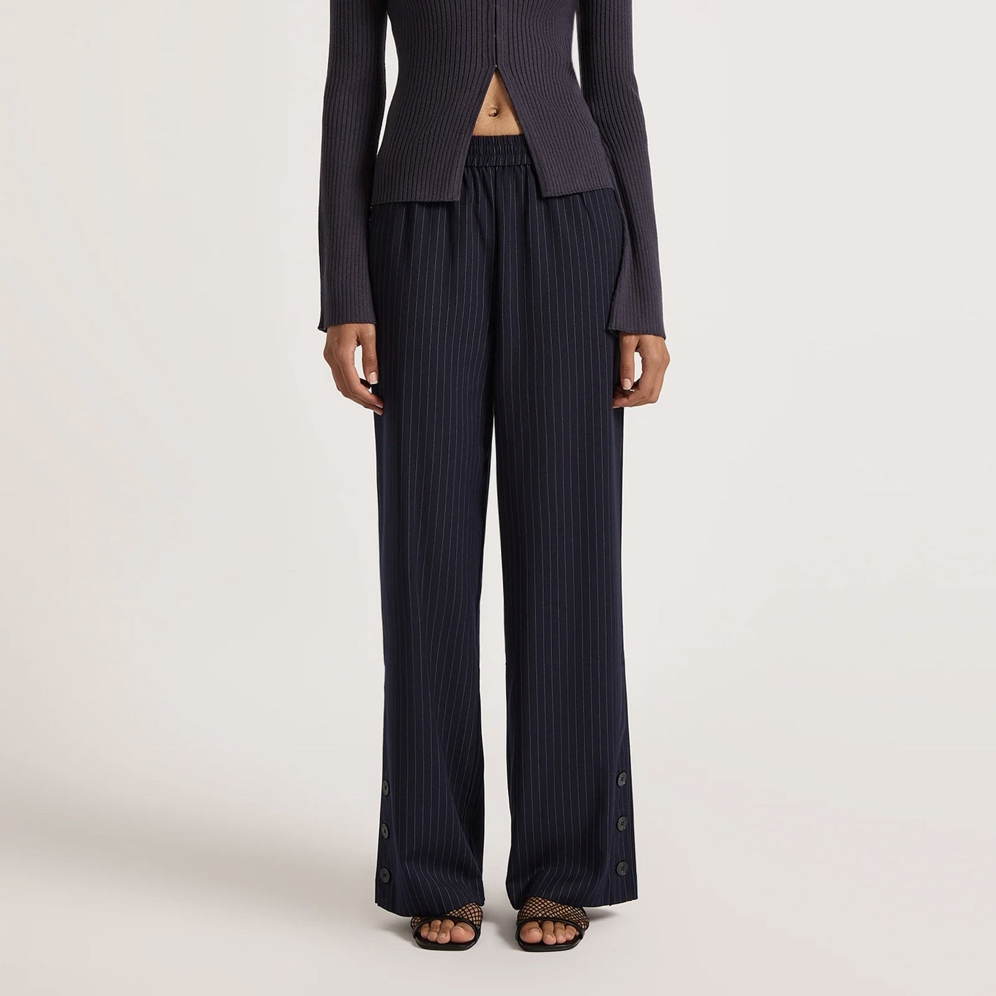 Bailey Pinstripe Pant - Navy Pinstripe