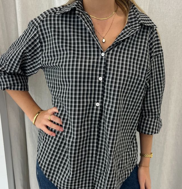 Plaid Wrap Shirt