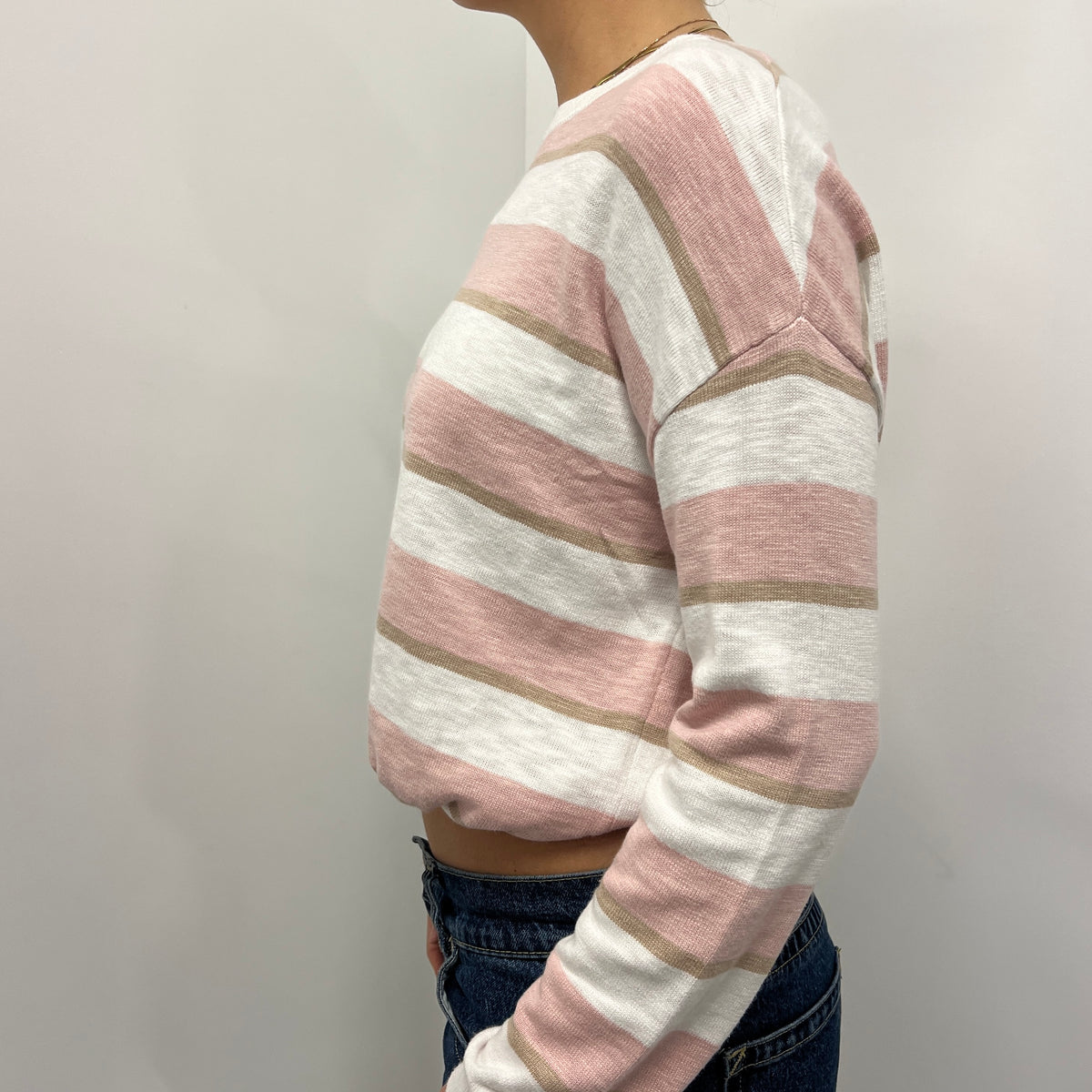 Hailey Top - Dusty Pink Stripe